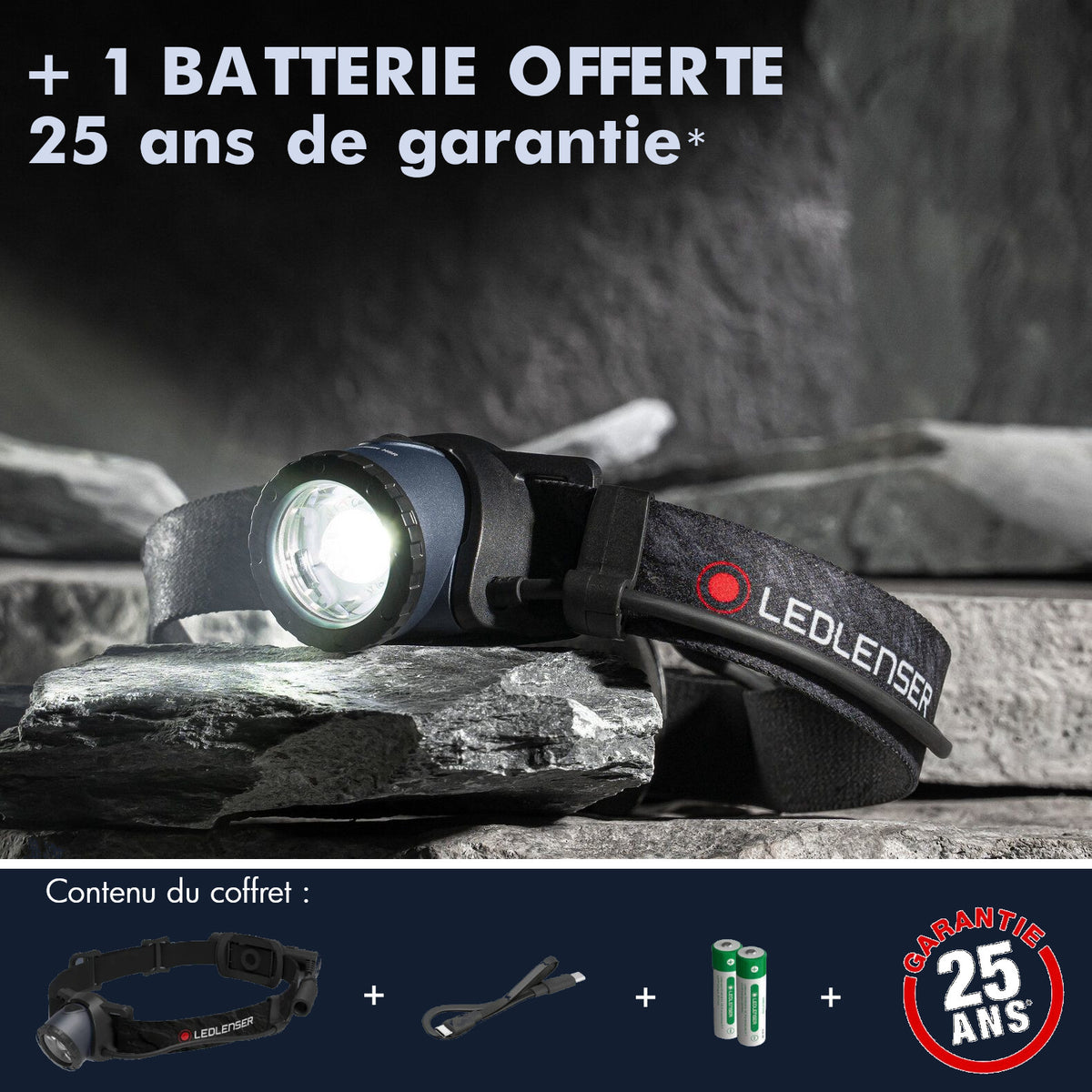 Lampe frontale rechargeable Edition limitée: H8R (25ème anniversaire)